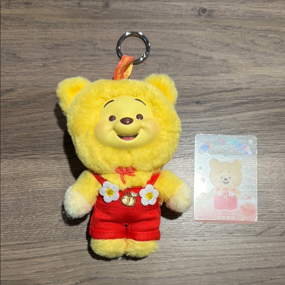 NWOT Top Toy Winnie The Pooh Candy Bear Series Plush Keychain - Original